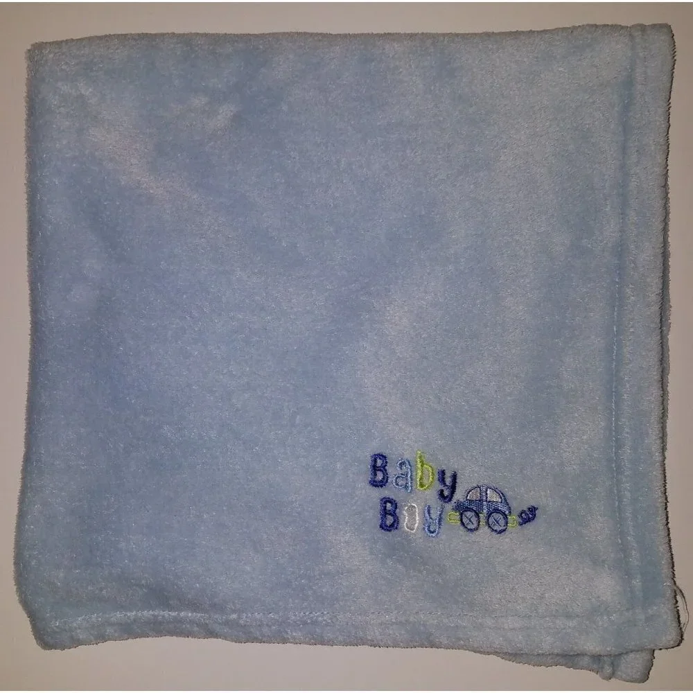Cutie Pie Baby Boy Car Blue Fleece Security Blanket Lovey 30